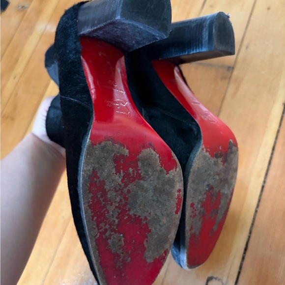 Christian Louboutin Black Heeled Boots - Picture 8 of 9